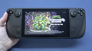 TMNT Shredder's Revenge   Steam Deck Gameplay / Testing on Steam OS