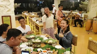 Singing waitress happy birthday song