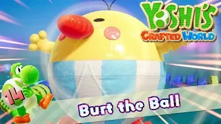 Yoshi's Crafted World 100% Walkthrough 14 - Burt The Ball (Chilly-Hot Isles Boss Fight)