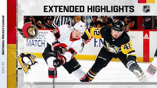 Ottawa Senators vs Pittsburgh Penguins Jan 20, 2022 HIGHLIGHTS