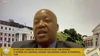 Ad-Hoc Joint Committee on Flood Disaster Relief and Recovery, 19 October 2022