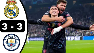 Real Madrid vs Manchester City (3-3) |All Goals & Extended Highlights | UEFA Champions League 2024 |