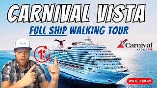 CARNIVAL VISTA SHIP TOUR 2023 | ONE HOUR WALKING FULL CRUISE SHIP TOUR | ALL AREAS, TIPS, & MORE