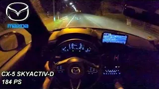 2022 Mazda CX-5 SKYACTIV-D 184 PS TOPSPEED NIGHT POV DRIVE Frankfurt (60 FPS)