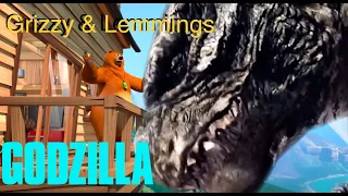 Grizzy & Lemming meets Godzilla