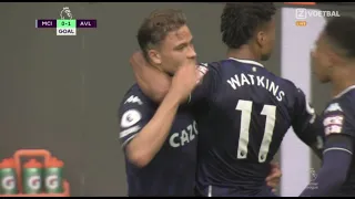 Matty Cash goal vs Man City | Manchester City vs Aston Villa | Man City 0-1 Aston Villa