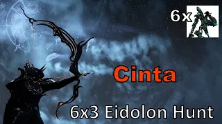 Cinta 6x3 (Warframe, 18 Eidolons in 1 Night Cycle, Unairu Wisp DPS Volt POV, Duviri)