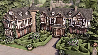 LARGE TUDOR FAMILY HOME 🌳 The Sims 4 Speed Build | No CC