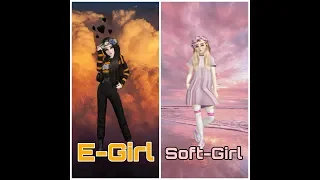 E-Girl VS Soft-Girl | Как сделать крутой образ в стиле E-Girl или Soft-Girl? / Avakin Life