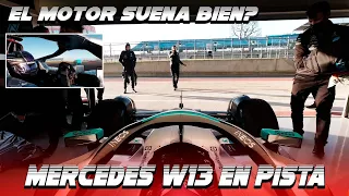 MERCEDES W13 EN PISTA POR PRIMERA VEZ PERO HAMILTON OPINA..