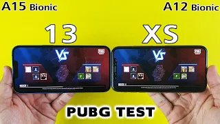 iPhone 13 vs iPhone XS PUBG TEST🔥 - A15 Bionic vs A12 Bionic PUBG MOBILE TEST