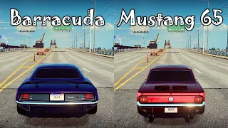 NFS Heat: Plymouth Barracuda vs Ford Mustang 65 - Drag Race