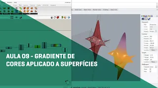 [Aula 09] Grasshopper Básico - Gradiente de cores aplicado a superfícies [TUTORIAL]