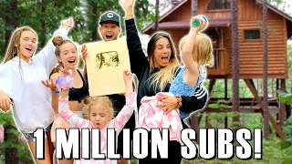 CELEBRATING 1 MILLION SUBS IN OUR NEW TREEHOUSE HOME!!