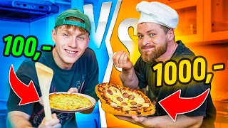 100kč vs 1000kč - KDO UDĚLÁ LEPŠÍ PIZZU? @Pimpscz