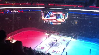 La kings game National anthem for the US & Canada￼￼