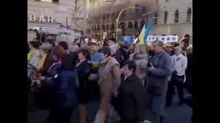 Віктор Романюк на мітингу в Римі, 23.02.2014