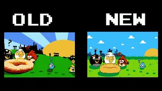 Angry Birds Famicom - Cutscene Comparison (Old Vs New)