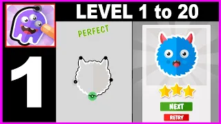 Just Draw It Level 1 to 20 - Gameplay Walkthrough Part 1 all Solution Android IOS PC