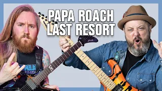 Papa Roach Last Resort Guitar Lesson + Tutorial feat. @JamieSlays