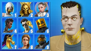 FORTNITE CHALLENGE PART #31 - GUESS THE SKIN BY FACE STYLE.