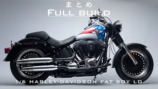 Building the Tamiya 1/6 HARLEY-DAVIDSON Fat Boy Lo Plastic Model