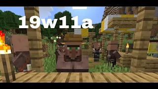 Minecraft Java snapshot 19w11a and 19w11b