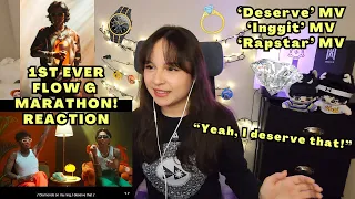 1ST EVER FLOW G MARATHON!! 'DESERVE' MV + 'INGGIT' MV + 'RAPSTAR' MV | REACTION