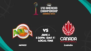 Mexico v Canada | Full Basketball Game | FIBA U18 Americas Championship 2022