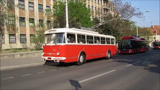 Old Skoda trolley in Bratislava - Obus - Oberleitungbus - Troli - Trolibusz