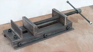 Make A Metal Drill Press Vise | Simple Diy Metal Drill Vise Without Welding | DIY