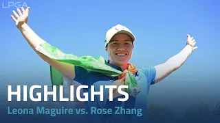 Solheim Cup Highlights | Leona Maguire vs. Rose Zhang