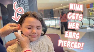 6 Year Old Gets Her EARS PIERCED!