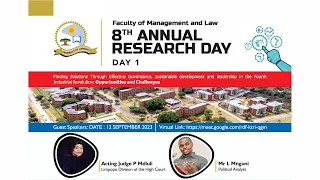 Faculty of Management and Law, 8th Annual Research Day 2023 - DAY 1