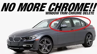 How to Blackout Car Window Trim (DIY Chrome Delete)