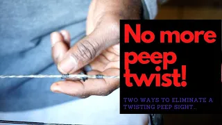 Twisted Peep Site?! Here's how you fix it