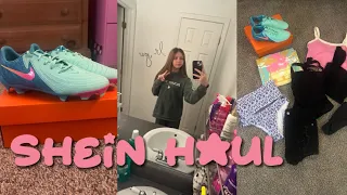 shein haul || spring break clothes, new cleats, etc.