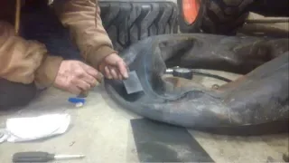 tractor tire tube repair diy