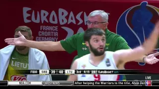 EuroBasket 2015 Semi-Finals; Serbia vs Lituania Second Half