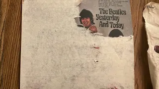 THE BEATLES 1966 ORIGINAL MONO 3RD STATE BUTCHER COVER PEELING PROCESS FROM A FEW DAYS AGO