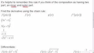 Mr Joyce - AP Calculus Chain Rule part 1 (i)