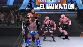 Six-Man Tornado Tag | Elimination | Lesnar Angle The Rock Batista Roman | WWE SD! HCTP Mod | Pain