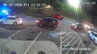 Surveillance video of police shooting of Rayshard Brooks