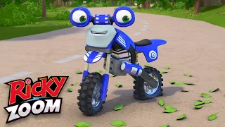 Keep It Flat! ⚡️It's Out Of Control ⚡️ Motorcycle Cartoon | Ricky Zoom