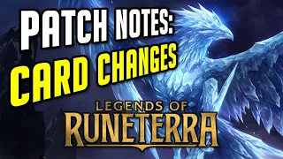 The END for Anivia in Legends of Runeterra? Or a NEW Beginning? | Patch Notes (Card Changes)