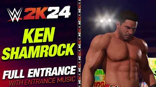 KEN SHAMROCK WWE 2K24 ENTRANCE - #WWE2K24 KEN SHAMROCK ENTRANCE WITH THEME