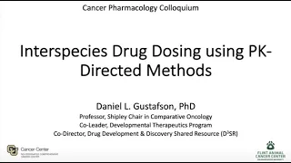 Interspecies Drug Dosing using PK Directed Methods