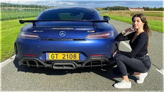 ELLE POUSSE L’AMG GT-R DE 585 CHEVAUX A FOND !! 😈🔥