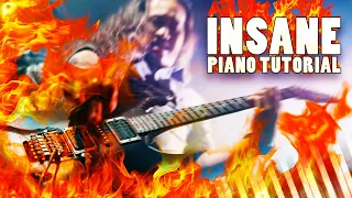 Dragonforce - Through the Fire and Flames (Solo Version) - Piano Tutorial