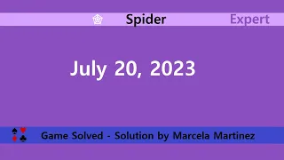Microsoft Solitaire Collection | Spider Expert | July 20, 2023 | Daily Challenges